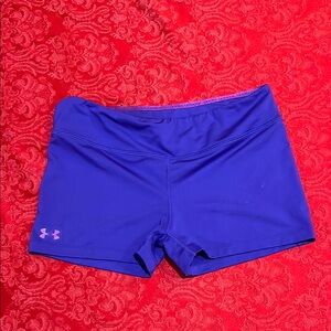 Under Armour Purple Athletic Shorts Moisture-Wicking Performance